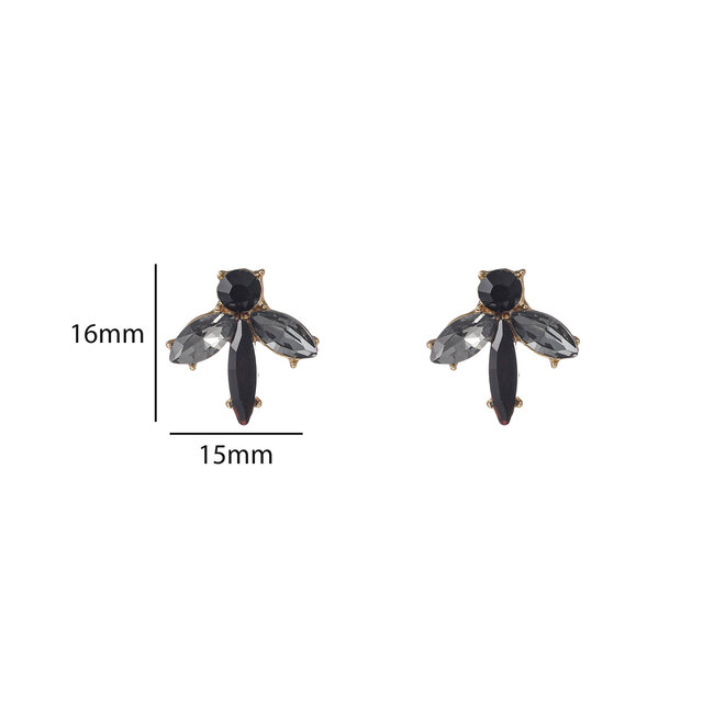 Stone Stud Black Oorbellen E55128-1 Stone Stud Black Oorbellen E55128-1