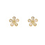 Day & Eve by Go Dutch Label Sparkle Flower Goldplated Oorbellen E55127-2