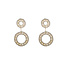 Day & Eve by Go Dutch Label Double O Dangle Goldplated Oorbellen E55120-2