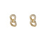 Day & Eve by Go Dutch Label Sparkle Link Goldplated Oorbellen E55119-2