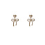 Day & Eve by Go Dutch Label Sparkle Bow Dangle Goldplated Oorbellen E55103-2