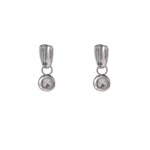 Classic Creole Stone Silverplated Oorbellen E55101-1