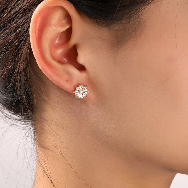 Sparkle Stud Goldplated Oorbellen E55091-2 Sparkle Stud Goldplated Oorbellen E55091-2