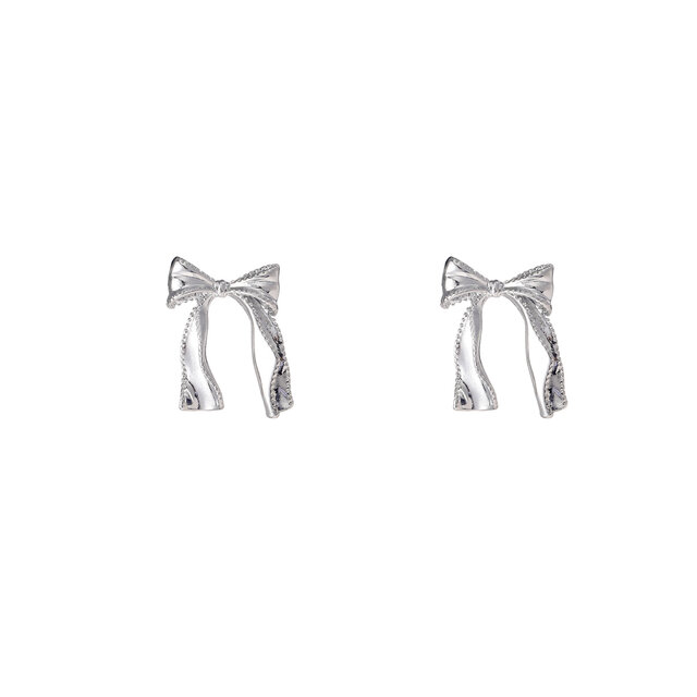 Bow Stud Silverplated Oorbellen E55079-1 Bow Stud Silverplated Oorbellen E55079-1