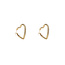 Day & Eve by Go Dutch Label Heart Hoop Goldplated Oorbellen E55077-2