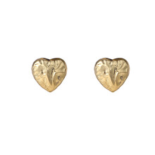 Heart Stud Goldplated Oorbellen E55073-2