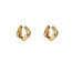 Day & Eve by Go Dutch Label Facetted Hoop Goldplated Oorbellen E55059-2