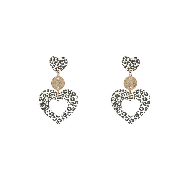 Open Heart Dangle Cream Oorbellen E55050-1 Open Heart Dangle Cream Oorbellen E55050-1