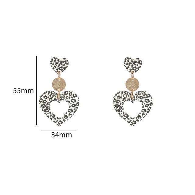Open Heart Dangle Cream Oorbellen E55050-1 Open Heart Dangle Cream Oorbellen E55050-1