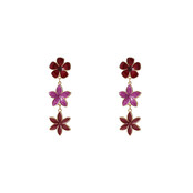 Flower Dangle Red Oorbellen E55033-4 Flower Dangle Red Oorbellen E55033-4