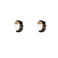 Day & Eve by Go Dutch Label Beaded Hoop Black Oorbellen E55226-1