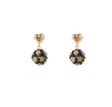 Heart Stud Ball Oorbellen E55225-1