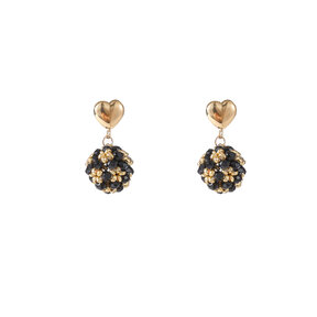 Heart Stud Ball Oorbellen E55225-1