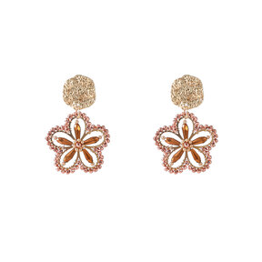 Big Flower Drop Oorbellen E55224-2
