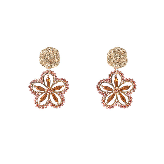Big Flower Drop Oorbellen E55224-2 Big Flower Drop Oorbellen E55224-2
