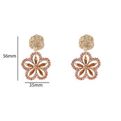 Big Flower Drop Oorbellen E55224-2 Big Flower Drop Oorbellen E55224-2
