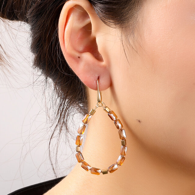 Big Bead Drop Oorbellen E55220-6 Big Bead Drop Oorbellen E55220-6