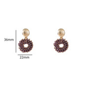 Big Bead Round Dangle Oorbellen E55219-4 Big Bead Round Dangle Oorbellen E55219-4