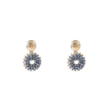 Big Bead Round Dangle Oorbellen E55219-3