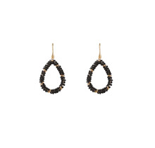 Drop Dangle Black Oorbellen E55218-1