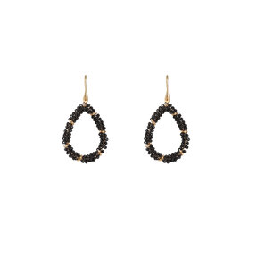 Drop Dangle Black Oorbellen E55218-1