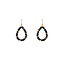 Day & Eve Drop Dangle Black Oorbellen E55218-1