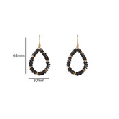 Drop Dangle Black Oorbellen E55218-1 Drop Dangle Black Oorbellen E55218-1