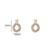 Heart Drop Grey Oorbellen E55216-4 Heart Drop Grey Oorbellen E55216-4