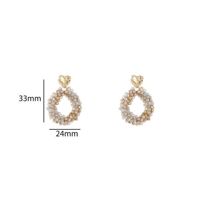 Heart Drop Grey Oorbellen E55216-4 Heart Drop Grey Oorbellen E55216-4