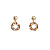 Round Dangle Oorbellen E55215-7 Round Dangle Oorbellen E55215-7