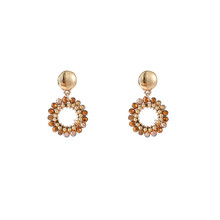 Round Dangle Oorbellen E55215-7