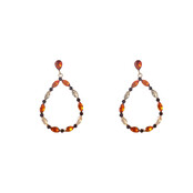 Open Drop Dangle Brown Oorbellen E55144-3 Open Drop Dangle Brown Oorbellen E55144-3