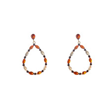 Open Drop Dangle Brown Oorbellen E55144-3