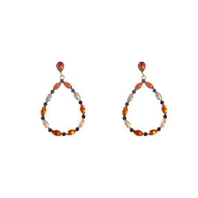 Open Drop Dangle Brown Oorbellen E55144-3