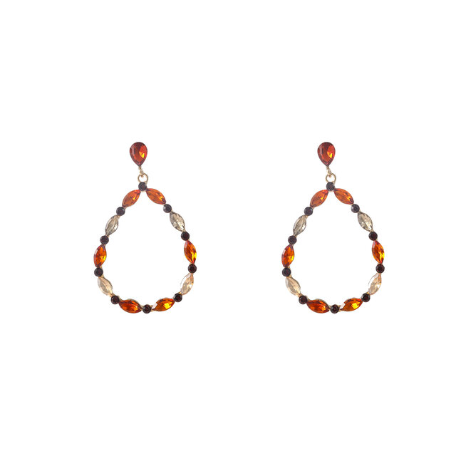 Open Drop Dangle Brown Oorbellen E55144-3 Open Drop Dangle Brown Oorbellen E55144-3