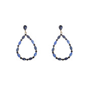 Open Drop Dangle Blue Oorbellen E55144-2 Open Drop Dangle Blue Oorbellen E55144-2