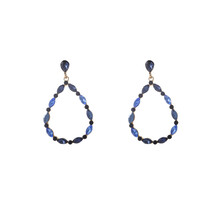 Open Drop Dangle Blue Oorbellen E55144-2