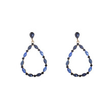 Open Drop Dangle Blue Oorbellen E55144-2