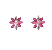 Big Flower Stud Grey Oorbellen E55141-4