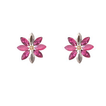 Big Flower Stud Grey Oorbellen E55141-4