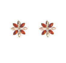 Big Flower Stud Brown Oorbellen E55141-3