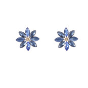 Big Flower Stud Blue Oorbellen E55141-2 Big Flower Stud Blue Oorbellen E55141-2