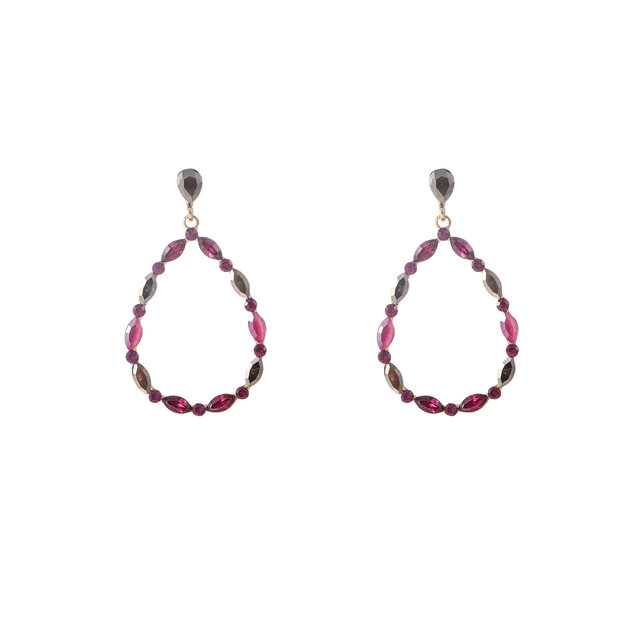 Open Drop Dangle Grey Oorbellen E55144-4 Open Drop Dangle Grey Oorbellen E55144-4