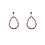 Day & Eve by Go Dutch Label Open Drop Dangle Grey Oorbellen E55144-4