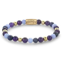 Rebel & Rose Dames Are Violets Blue? - Yellowgold ionplated 60109 G-Maat S 16.5 cm