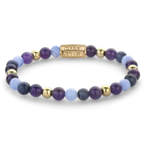 Rebel & Rose Dames Are Violets Blue? - Yellowgold ionplated 60109 G-Maat S 16.5 cm