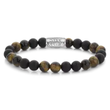 Rebel & Rose Men 80067 S-Matt Tiger Lily Twist Maat L 20 cm