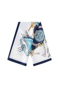 Zomersjaals Bloemen Dagelijks Polyester Dagelijkse Accessoires Navy Blue