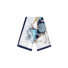 Zomersjaals Bloemen Dagelijks Polyester Dagelijkse Accessoires Navy Blue