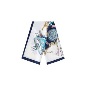 Zomersjaals Bloemen Dagelijks Polyester Dagelijkse Accessoires Navy Blue